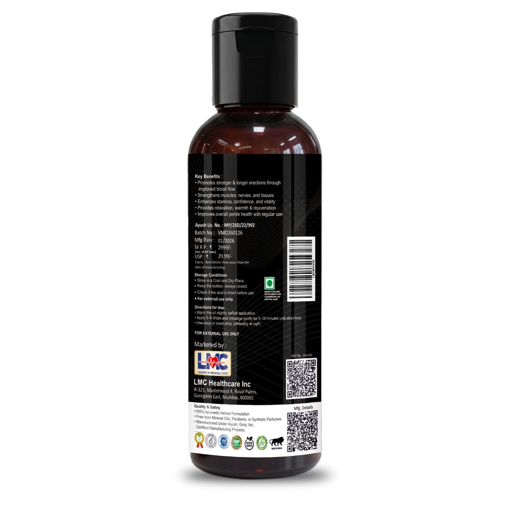 LMC MEN X VITALITY OIL V6.8